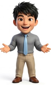 悩んでいるキャラクター